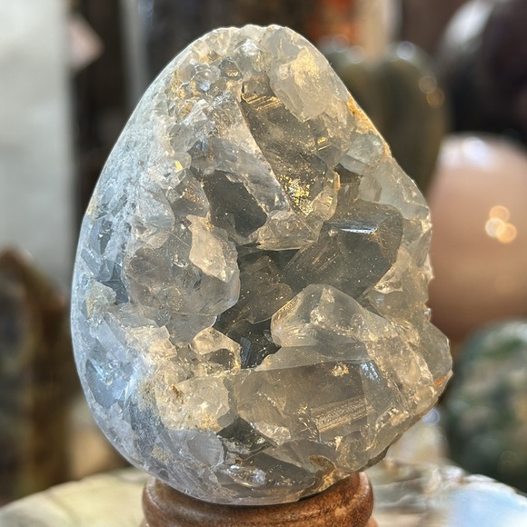 Celestite Crystal Egg Specimen! - Picture 3 of 6